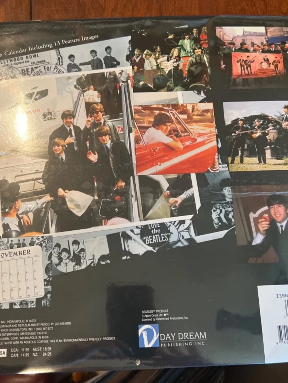 Beatles 1996 Scrapbook Calendar  11 x 12 Vintage Sealed